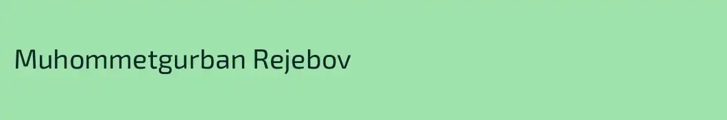 Muhommetgurban Rejebov